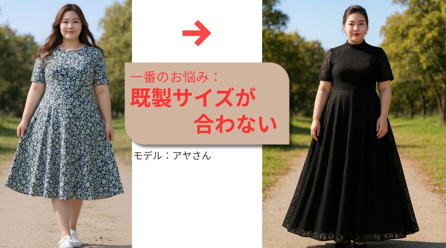 既製サイズが合わない